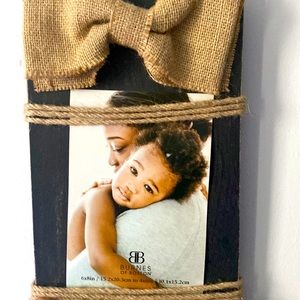 Wood rustic Burnes of Boston picture frame